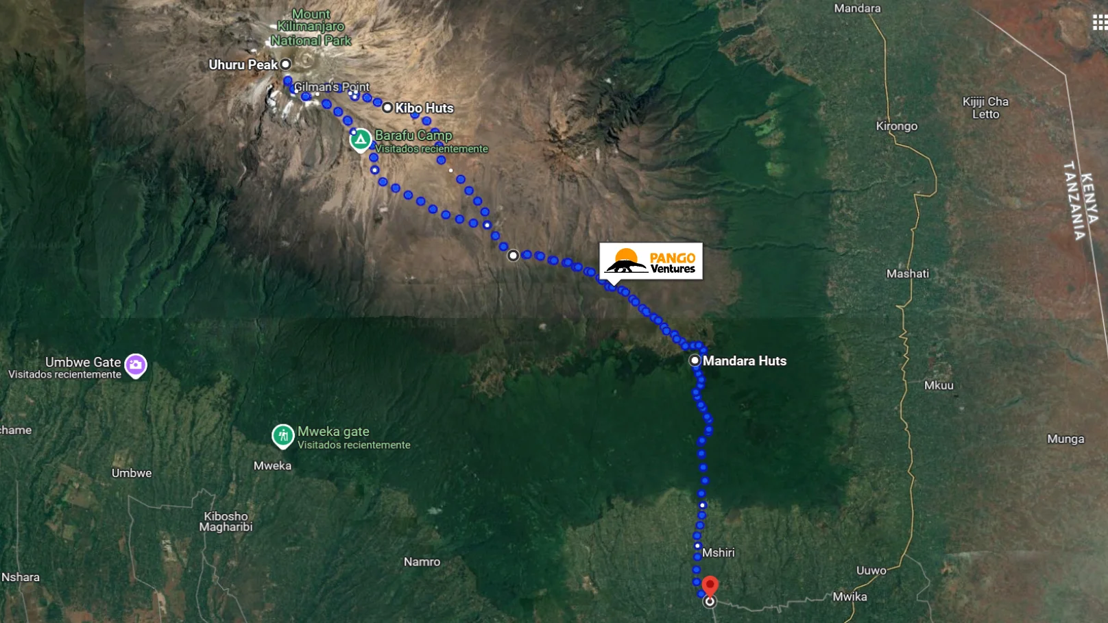 The Marangu Route on Kilimanjaro