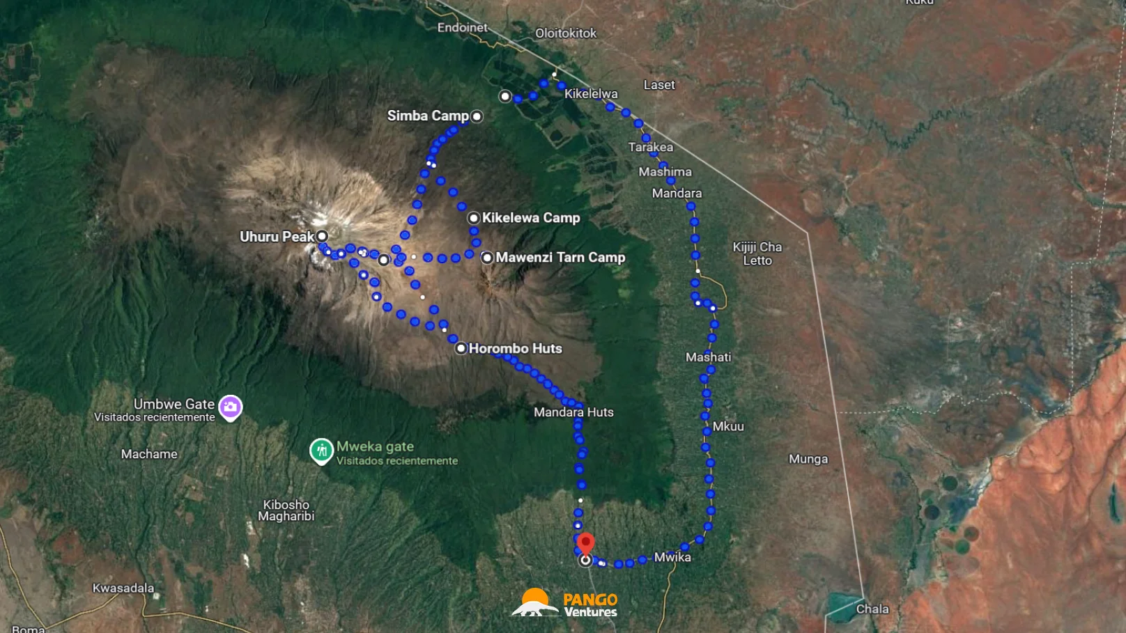 The Rongai Route on Kilimanjaro (7 days)